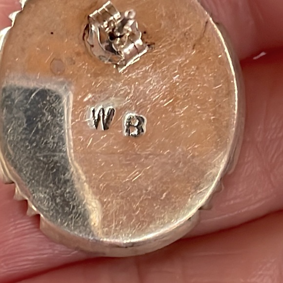 Turquoise & Sterling Earrings - Picture 3 of 4